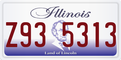 IL license plate Z935313