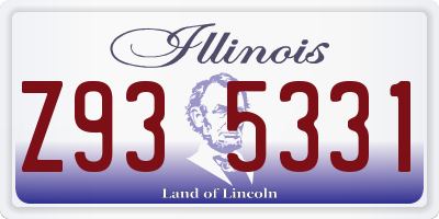 IL license plate Z935331