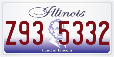 IL license plate Z935332
