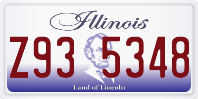 IL license plate Z935348