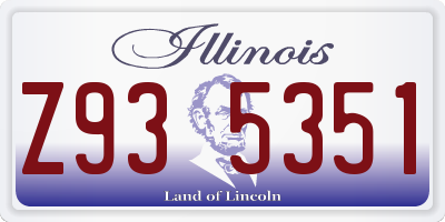IL license plate Z935351