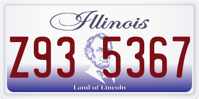 IL license plate Z935367