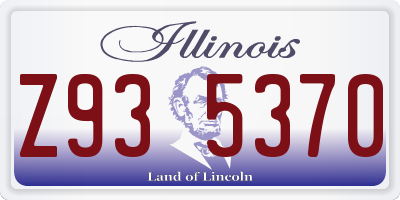 IL license plate Z935370