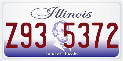 IL license plate Z935372