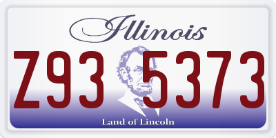 IL license plate Z935373