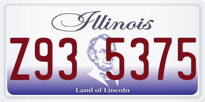 IL license plate Z935375