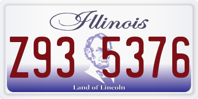 IL license plate Z935376