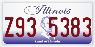 IL license plate Z935383