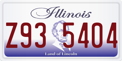 IL license plate Z935404