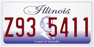 IL license plate Z935411