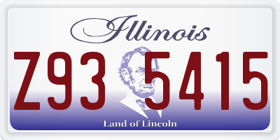 IL license plate Z935415