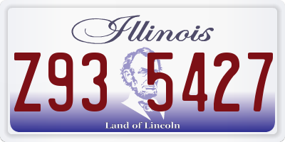 IL license plate Z935427