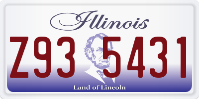 IL license plate Z935431