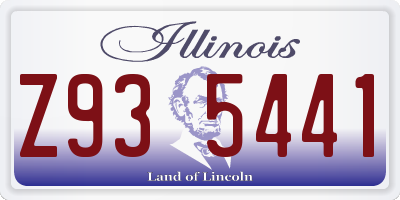 IL license plate Z935441