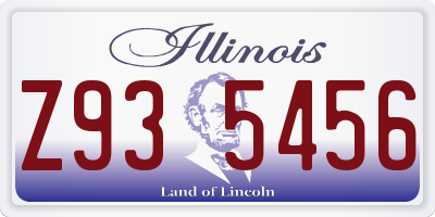 IL license plate Z935456