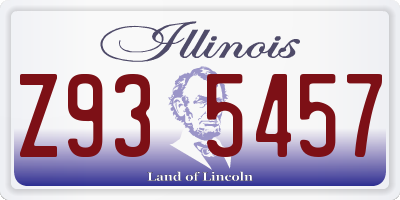 IL license plate Z935457