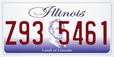 IL license plate Z935461