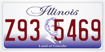 IL license plate Z935469