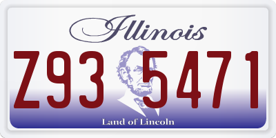 IL license plate Z935471