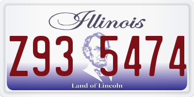 IL license plate Z935474