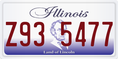 IL license plate Z935477