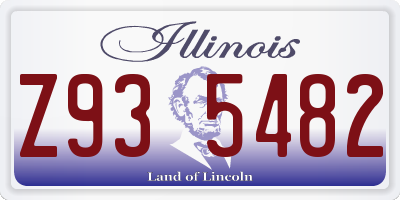 IL license plate Z935482