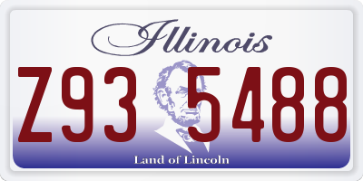 IL license plate Z935488