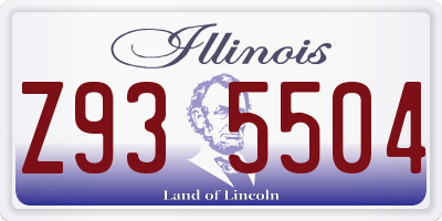 IL license plate Z935504