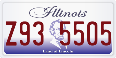 IL license plate Z935505
