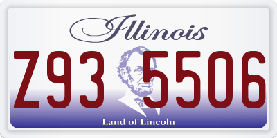 IL license plate Z935506