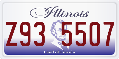 IL license plate Z935507