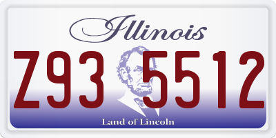 IL license plate Z935512