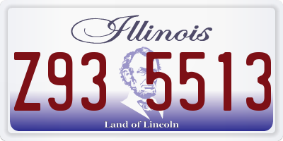 IL license plate Z935513