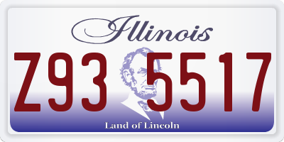 IL license plate Z935517