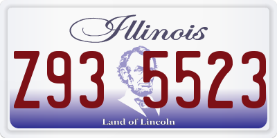 IL license plate Z935523