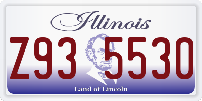 IL license plate Z935530