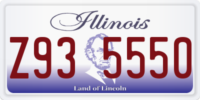 IL license plate Z935550
