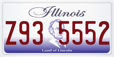 IL license plate Z935552