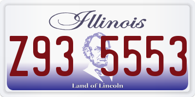IL license plate Z935553