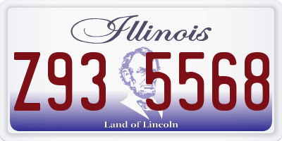 IL license plate Z935568