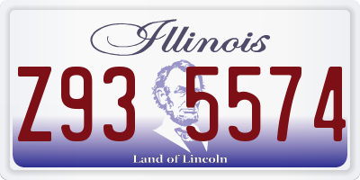 IL license plate Z935574