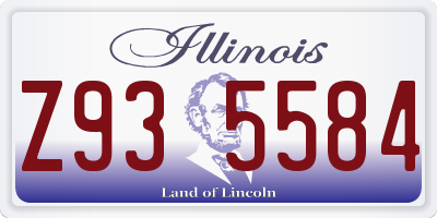 IL license plate Z935584