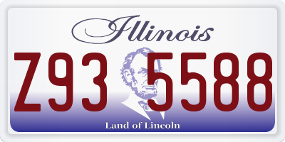 IL license plate Z935588