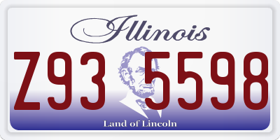 IL license plate Z935598