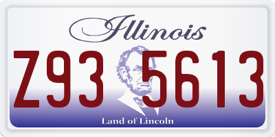 IL license plate Z935613