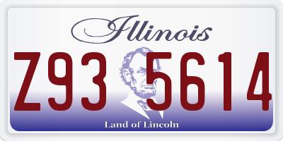 IL license plate Z935614