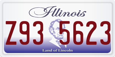 IL license plate Z935623
