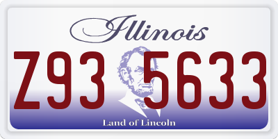 IL license plate Z935633
