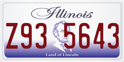 IL license plate Z935643