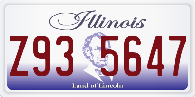 IL license plate Z935647